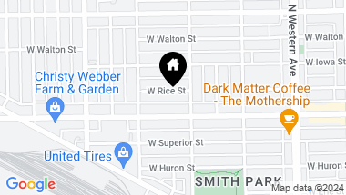 Map of 2619 W Rice Street, Chicago IL, 60622