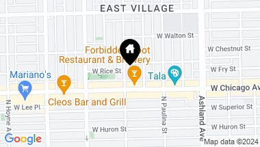 Map of 825 N WOOD Street Unit: 3, Chicago IL, 60622
