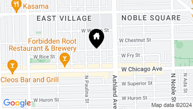 Map of 830 N Marshfield Avenue Unit: 1, Chicago IL, 60622