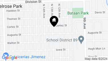 Map of 1107 N 13th Avenue, Melrose Park IL, 60160