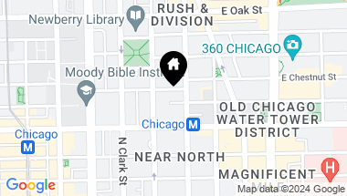 Map of 21 W Chestnut Street Unit: 704, Chicago IL, 60610