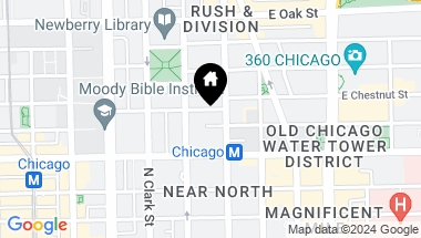 Map of 21 W Chestnut Street Unit: 1104, Chicago IL, 60610