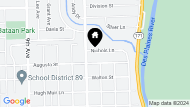 Map of 1136 Nichols Lane, Maywood IL, 60153