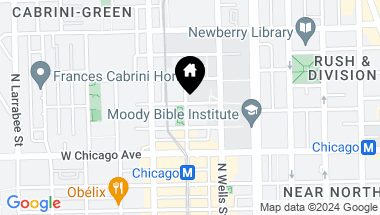 Map of 849 N Franklin Street Unit: 1606, Chicago IL, 60610