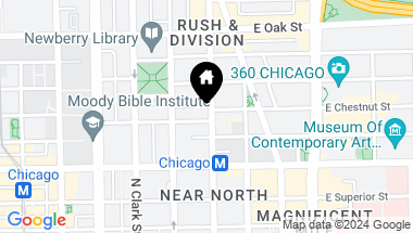 Map of 8 W Chestnut Street Unit: 2E, Chicago IL, 60610