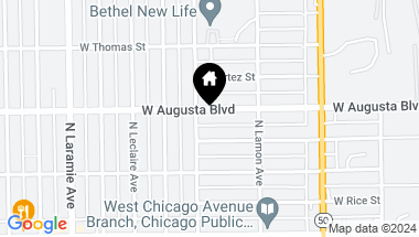 Map of 4949 W Augusta Boulevard, Chicago IL, 60651