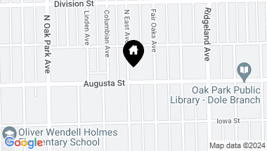 Map of 526 Augusta Street, Oak Park IL, 60302
