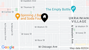 Map of 2600 W Walton Street Unit: 1N, Chicago IL, 60622