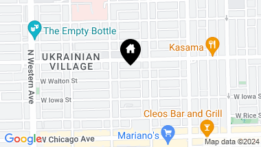 Map of 2128 W WALTON Street Unit: 3W, Chicago IL, 60622