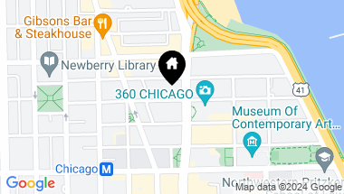 Map of 132 E DELAWARE Place Unit: 5004, Chicago IL, 60611