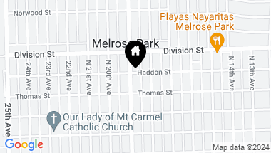 Map of 1319 N 19th Avenue, Melrose Park IL, 60160