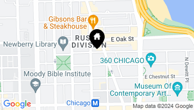 Map of 11 E Walton Street Unit: PH5802, Chicago IL, 60611