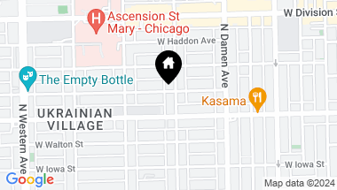 Map of 1024 N Hoyne Avenue, Chicago IL, 60622
