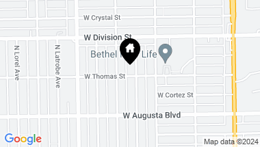 Map of 1100 N Lawler Avenue, Chicago IL, 60651