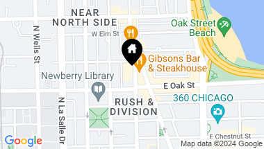 Map of 1000 N STATE Street Unit: 13, Chicago IL, 60610