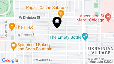 Map of 2532 W Thomas Street, Chicago IL, 60622