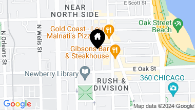 Map of 1035 N Dearborn Street Unit: 12E, Chicago IL, 60610