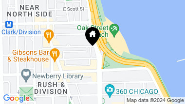 Map of 1040 N LAKE SHORE Drive Unit: 25D, Chicago IL, 60611