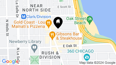 Map of 25 E Cedar Street, Chicago IL, 60611
