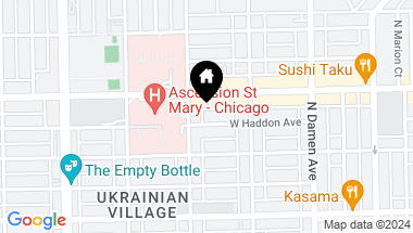 Map of 2140 W Haddon Avenue Unit: 2W, Chicago IL, 60622