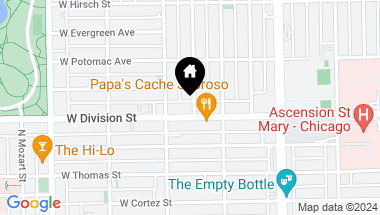 Map of 2534 W Division Street W, Chicago IL, 60622