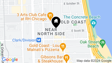 Map of 1221 N Dearborn Street Unit: 1204S, Chicago IL, 60610