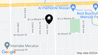 Map of 1723 N 20th Avenue, Melrose Park IL, 60160