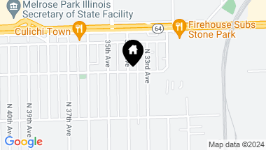 Map of 1745 N 34th Avenue, Stone Park IL, 60165
