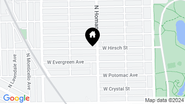 Map of 3409 W Hirsch Street, Chicago IL, 60651