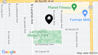 Map of 1407 N Leclaire Avenue, Chicago IL, 60651
