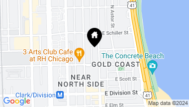 Map of 1320 N State Parkway Unit: 7D, Chicago IL, 60610