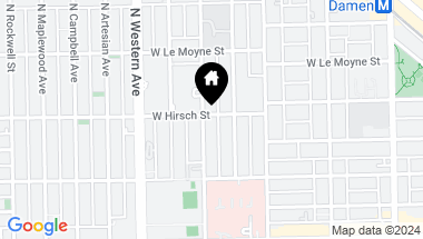 Map of 2257 W Hirsch Street, Chicago IL, 60622