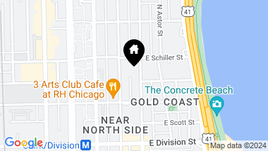 Map of 1340 N STATE Parkway Unit: 2, CHICAGO IL, 60610