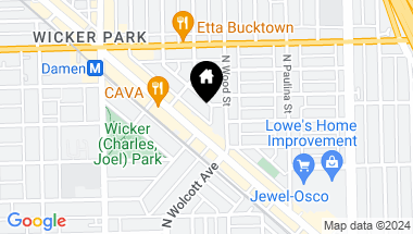 Map of 1410 N ELK GROVE Avenue, Chicago IL, 60622