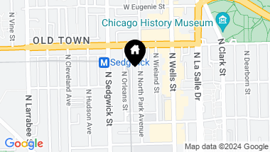 Map of 1512 N North Park Avenue, Chicago IL, 60610