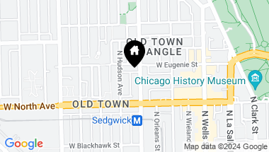 Map of 1644 N SEDGWICK Street, Chicago IL, 60614