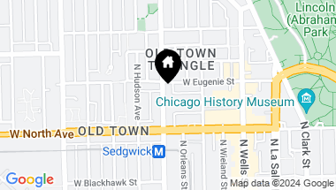 Map of 1645 N Sedgwick Street, Chicago IL, 60614