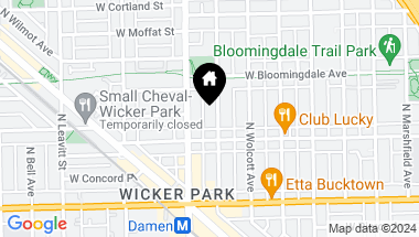 Map of 1720 N WINCHESTER Avenue, Chicago IL, 60622