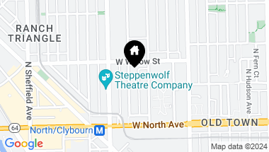 Map of 1713 N Burling Street, Chicago IL, 60614