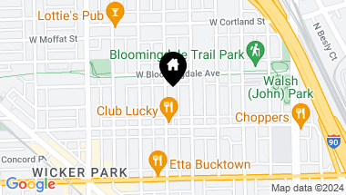 Map of 1735 N Honore Street, Chicago IL, 60622