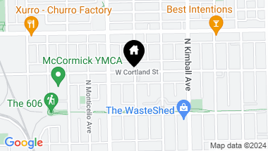 Map of 3535 W Cortland Street, Chicago IL, 60647