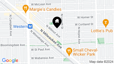 Map of 1829 N Wilmot Avenue, Chicago IL, 60647