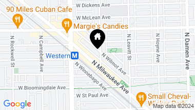 Map of 1870 N Oakley Avenue, Chicago IL, 60647