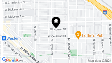 Map of 2047 W Homer Street, Chicago IL, 60647