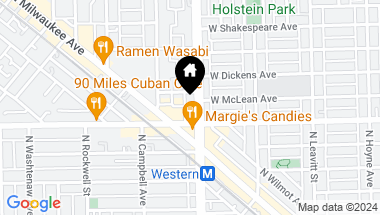 Map of 2014 N Western Avenue, Chicago IL, 60647