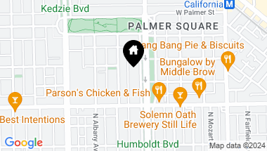 Map of 2048 N Humboldt Boulevard, Chicago IL, 60647