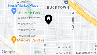 Map of 2140 W Dickens Avenue, Chicago IL, 60647