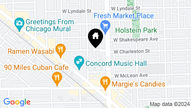 Map of 2425 W Charleston Street, Chicago IL, 60647
