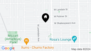 Map of 3627 W Shakespeare Avenue, Chicago IL, 60647