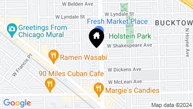 Map of 2104 N Western Avenue, Chicago IL, 60647